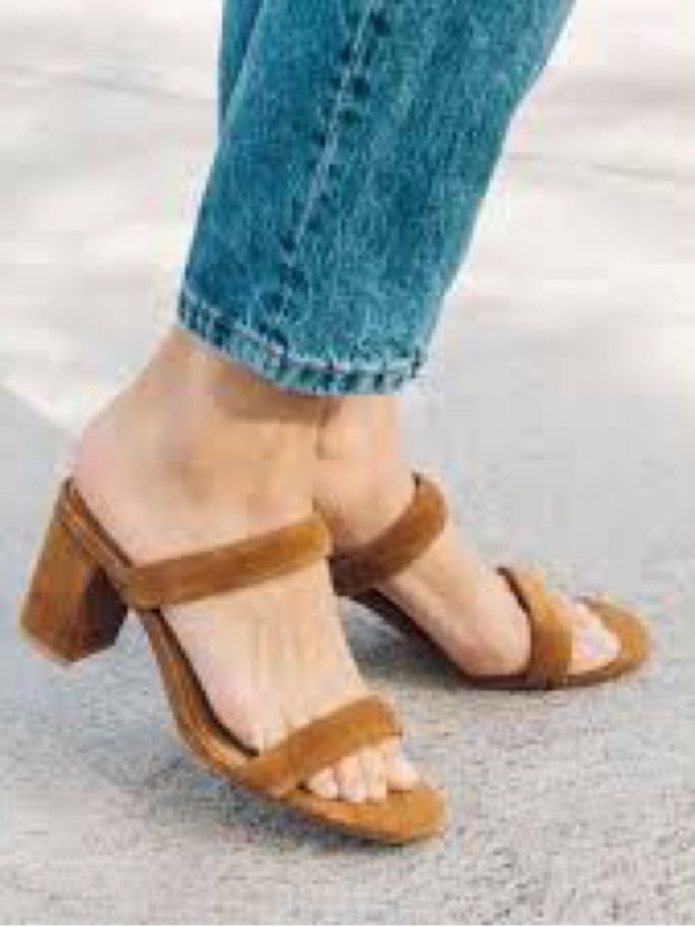 Soludos Ines Heel sandals in walnut suede
